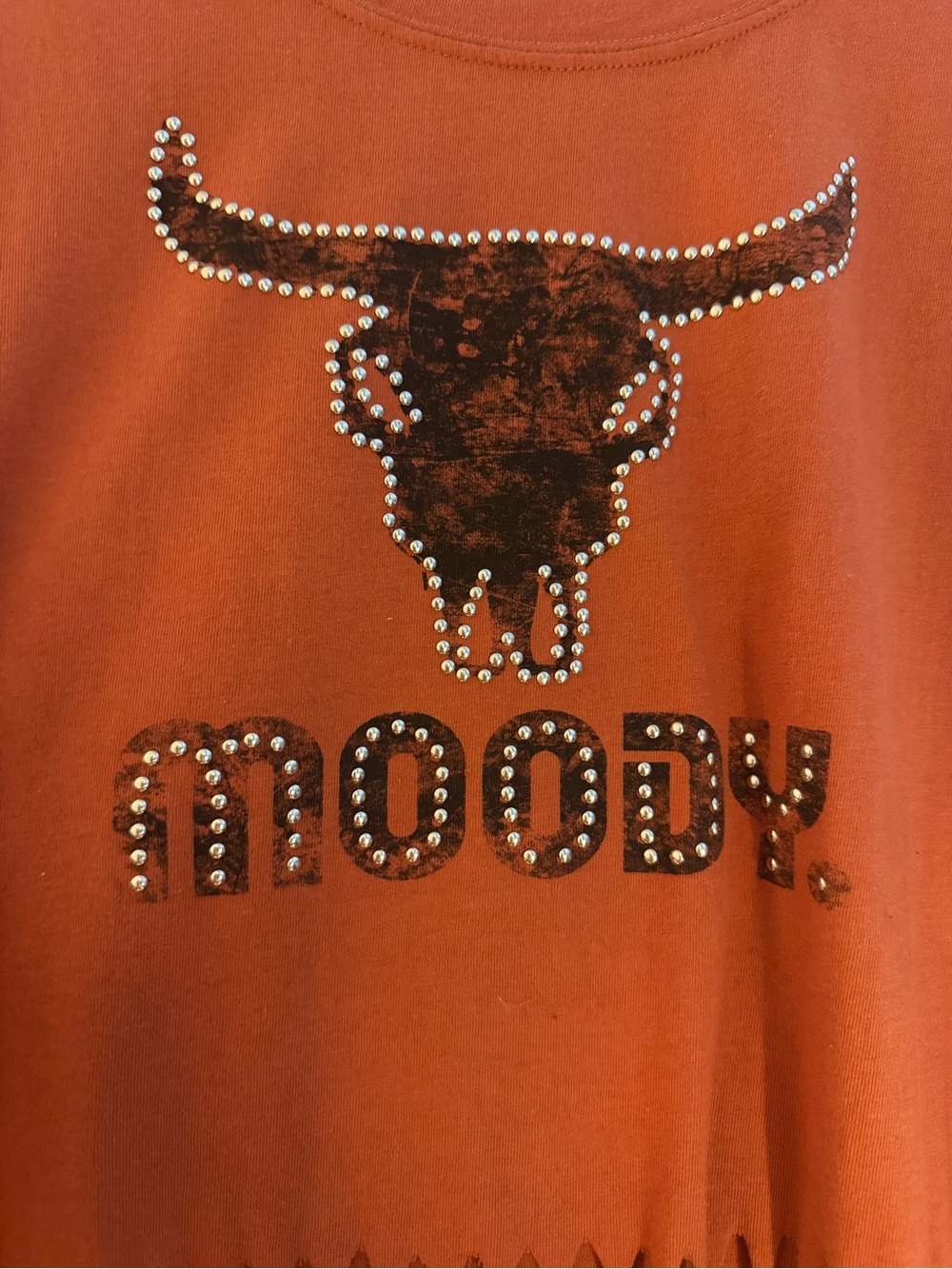 Idyllwind Fringe Tank Top - Moody Graphic - Rust - Picture 2 of 6